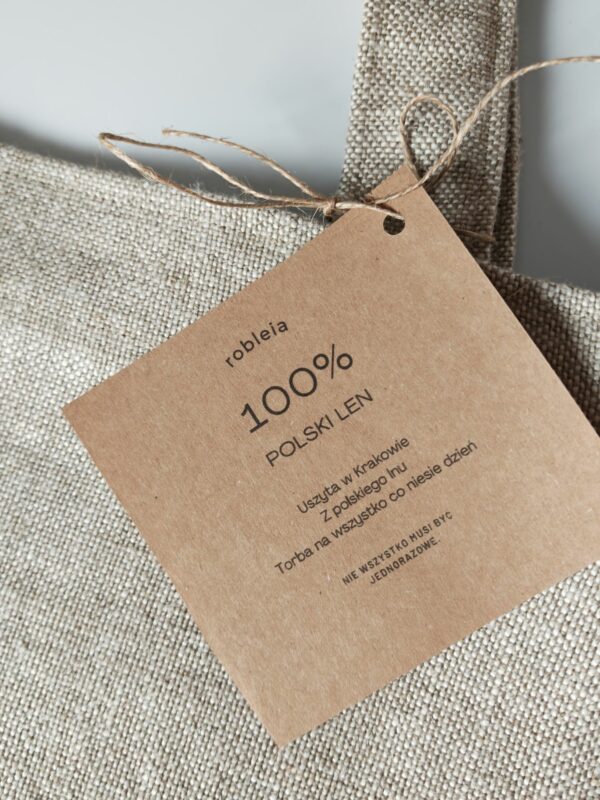 Duża torba lniana zdjęcie główne