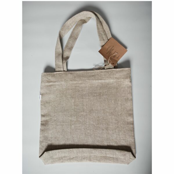 4 Torba lniana duża, na ramię, z motywem krakowskim