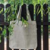 1 Lniana torba, typu shopper, duża, na ramię